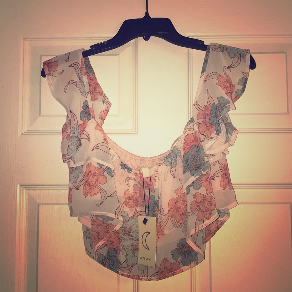 Crop top and matching skirt